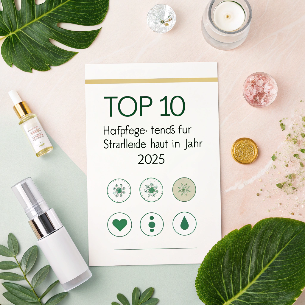 Create a high-quality, visually appealing image that accurately represents the Top 10 Hautpflege-Tre