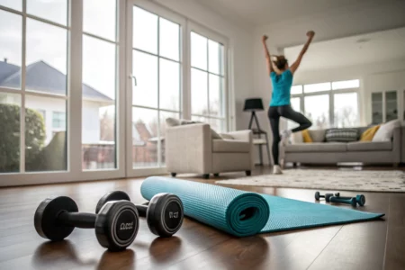 Fitness zuhause: Eine effektive Kardiotraining-Routine für dein Wohnzimmer